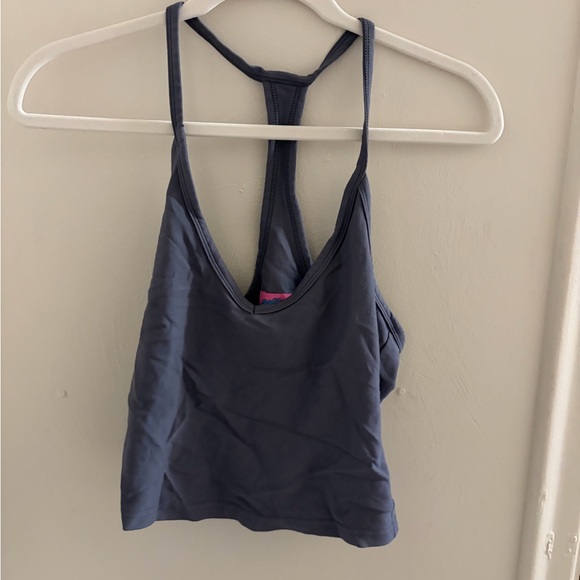 Edikted Charcoal Gray Slim Racerback Tank - Picture 2 of 3
